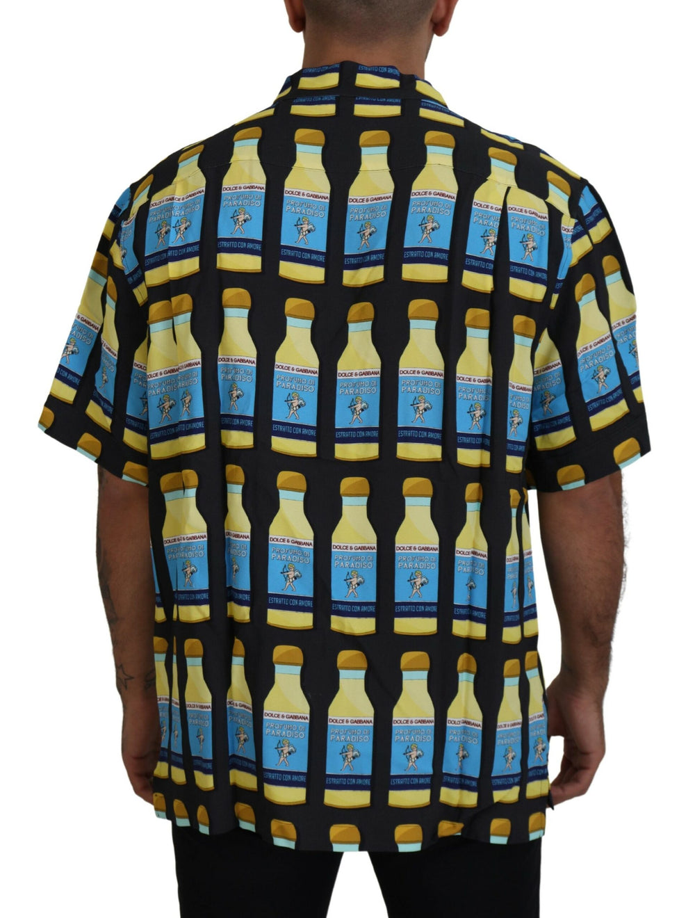 Dolce & Gabbana 100% Viscose Printed Casual Shirt in Multicolor