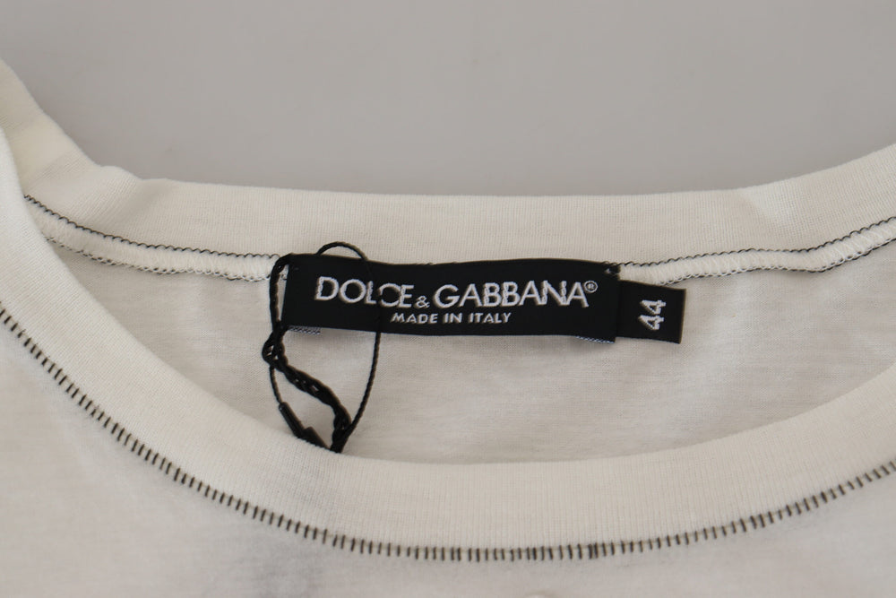 Dolce & Gabbana Cotton-Silk T-shirt in White