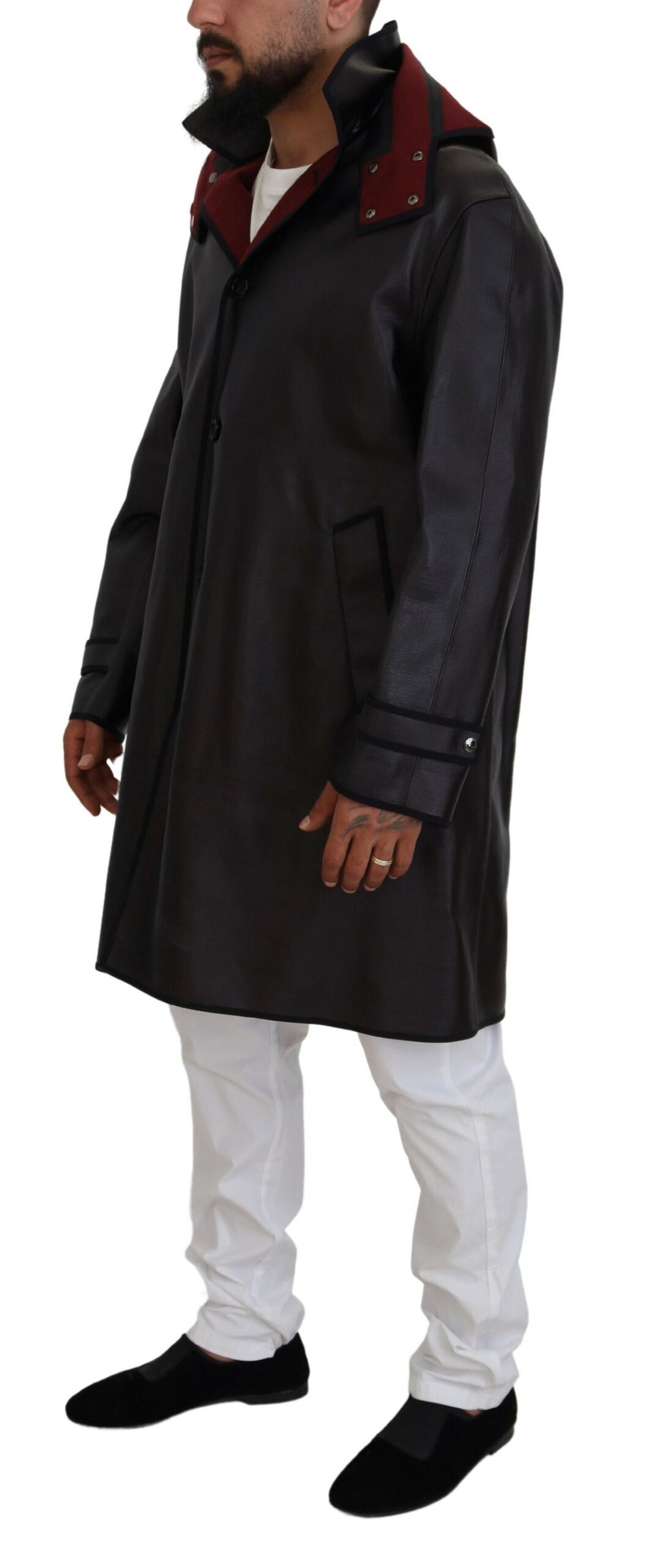 Dolce & Gabbana Cotton Hooded Parka in Black