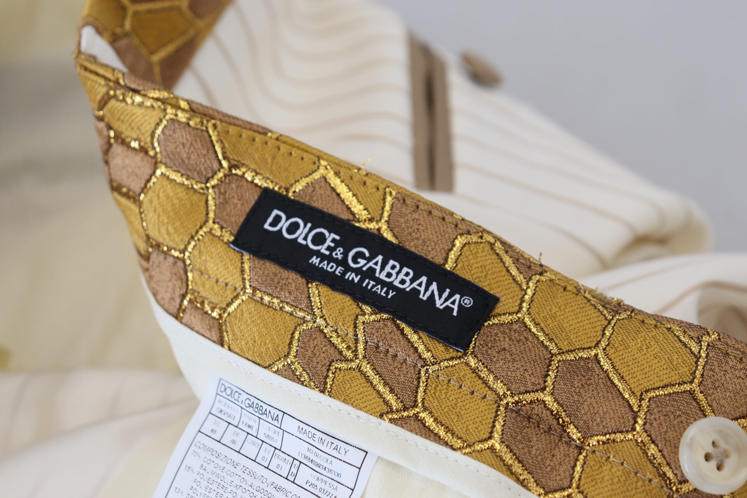 Dolce & Gabbana Κοστούμι σε Εκρού και Χρυσό