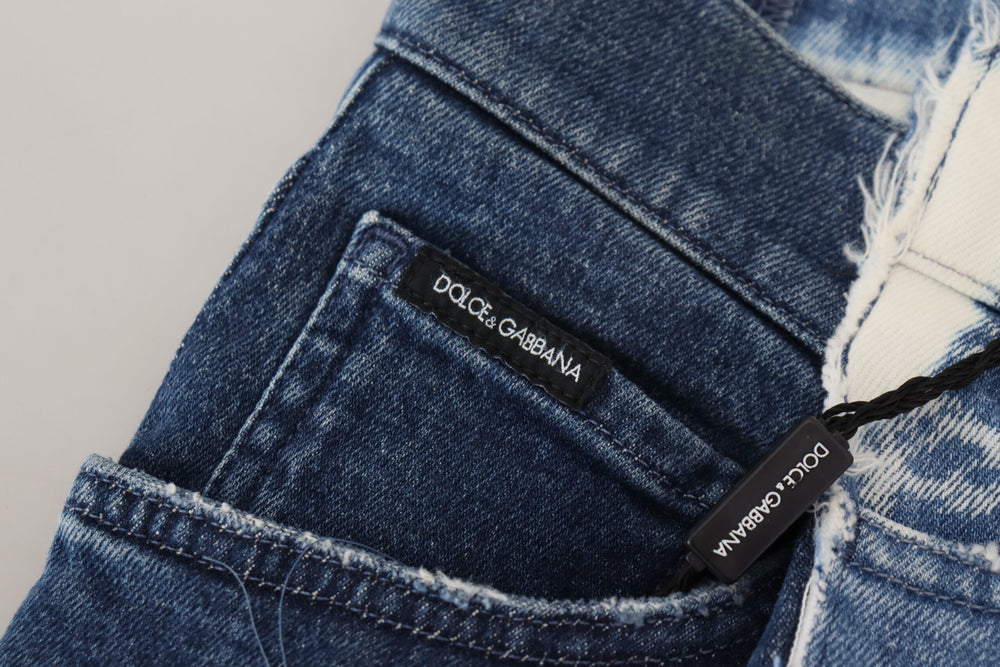 Dolce & Gabbana Cotton Loose Fit Jeans in Blue
