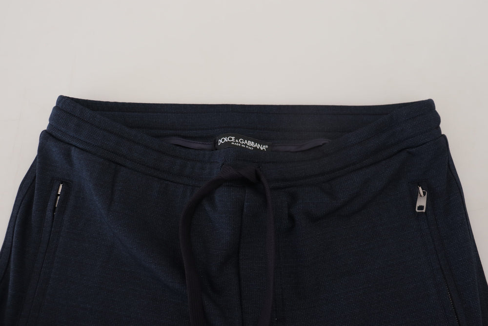 Dolce & Gabbana Cotton Blend Sweatpants in Blue