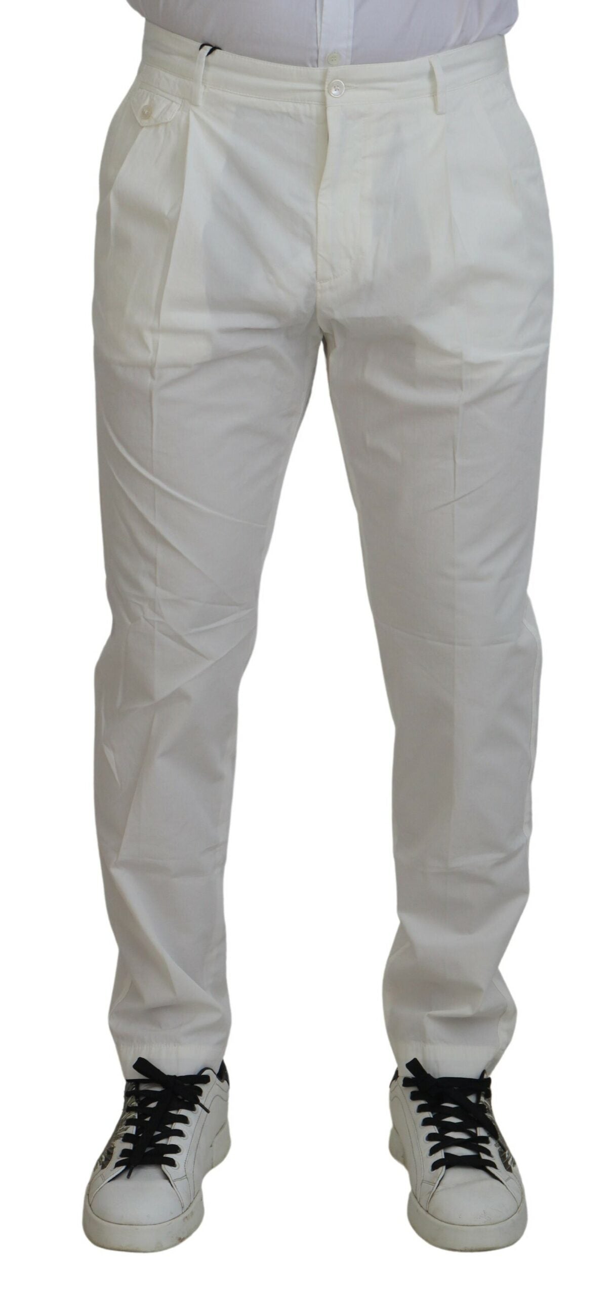Dolce & Gabbana Βαμβακερό Chino Παντελόνι σε Λευκό