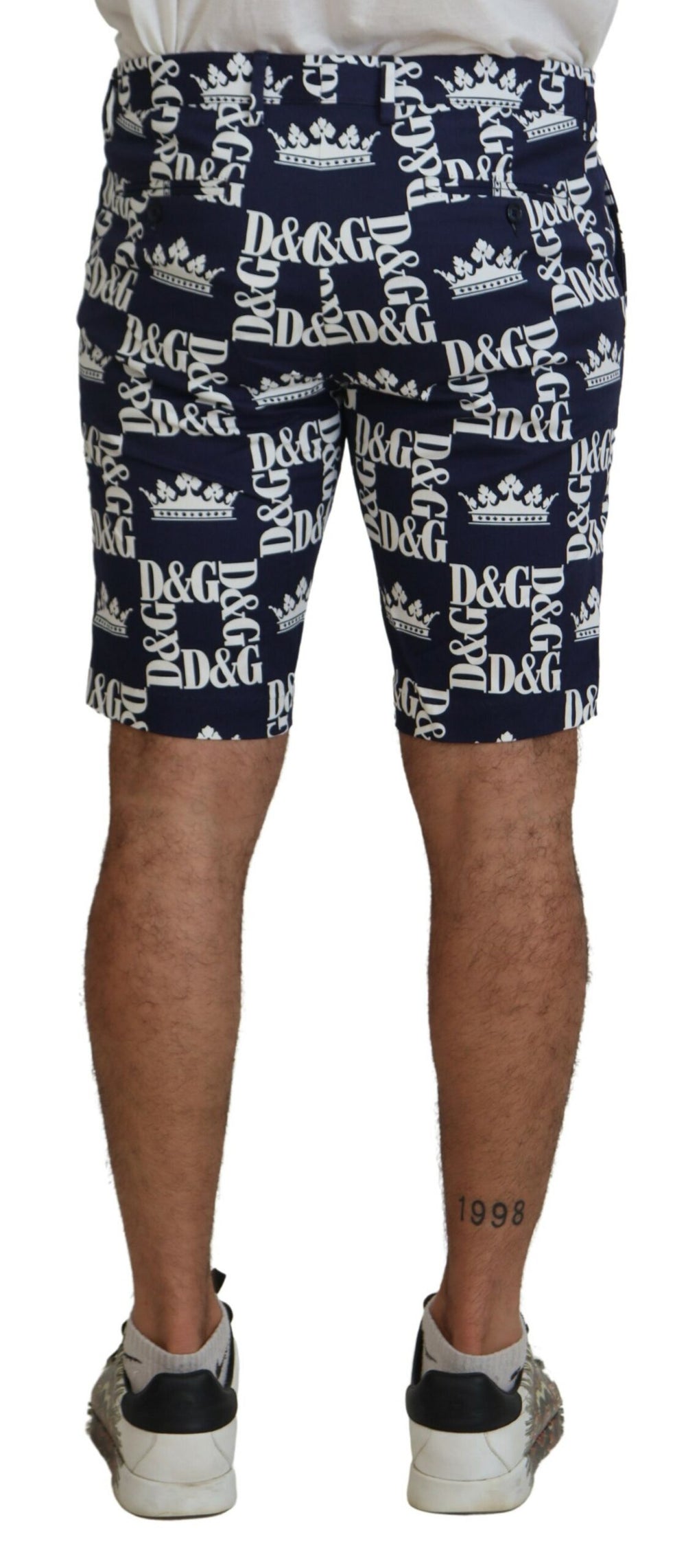 Dolce & Gabbana Cotton Chino Shorts in Blue