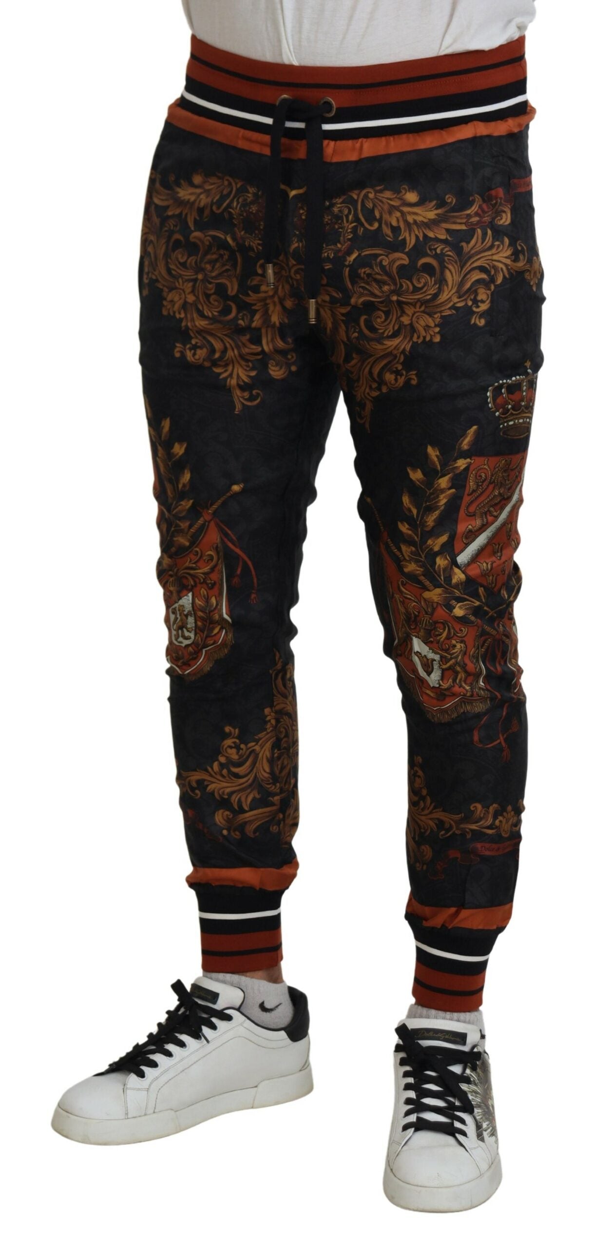 Dolce & Gabbana Παντελόνι από 100% μετάξι σε Γκρι
