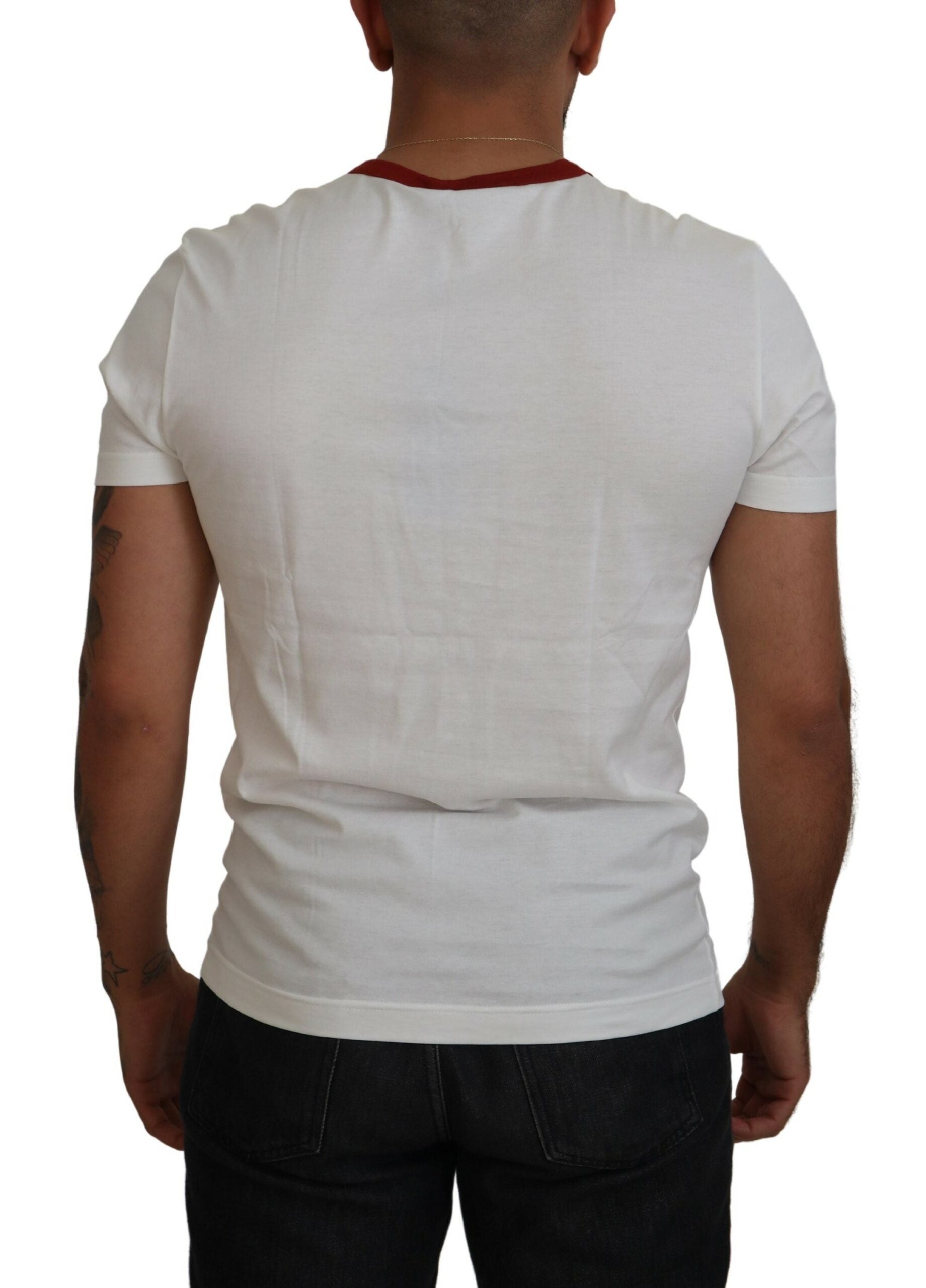 Dolce & Gabbana T-shirt από 100% βαμβάκι σε Λευκό