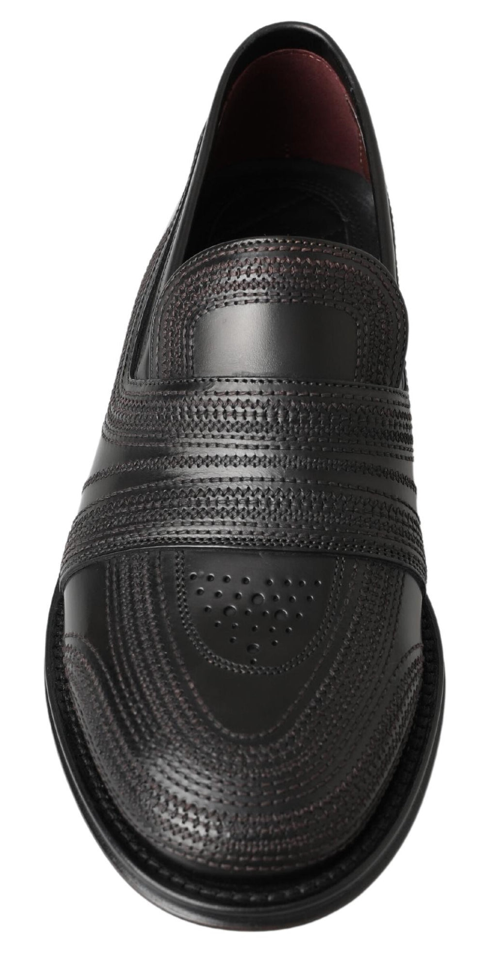 Dolce & Gabbana Leather Slipper Loafers in Black