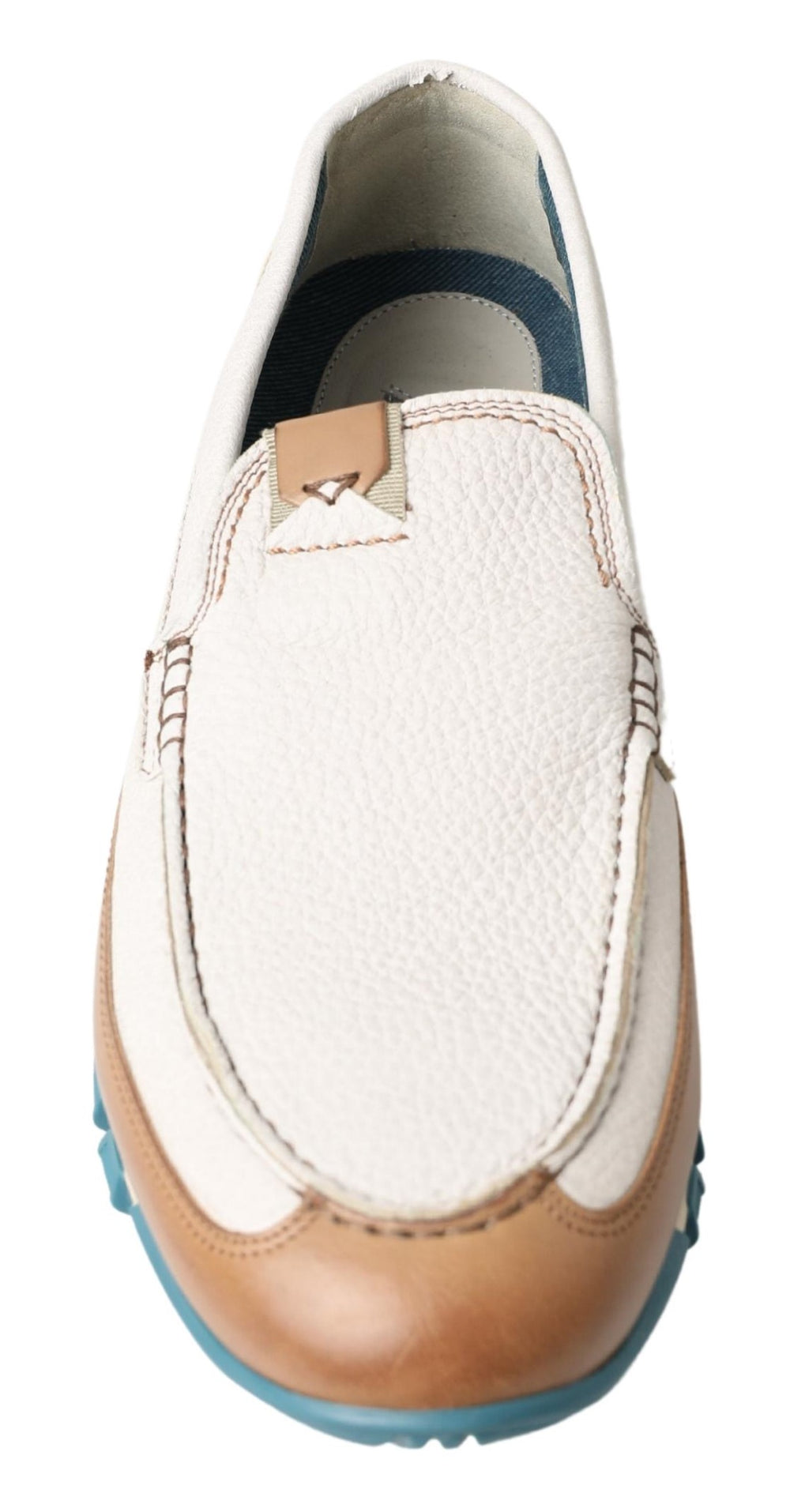 Dolce & Gabbana Leather Loafers in White
