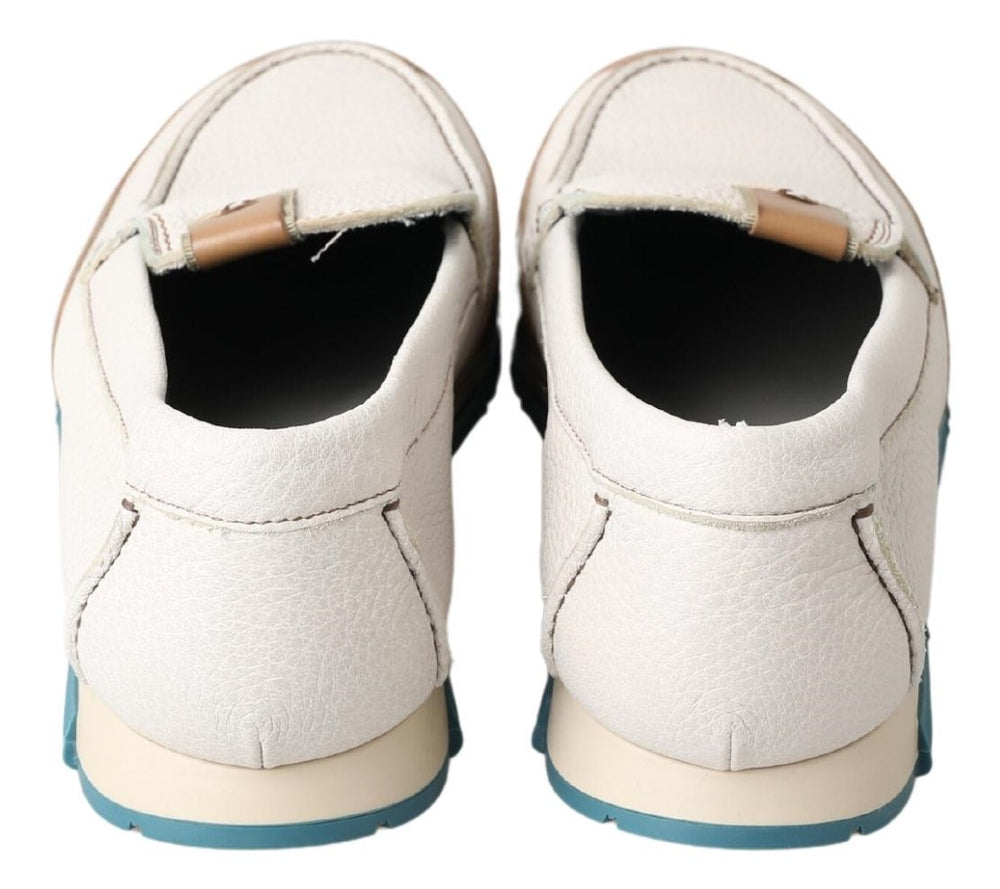Dolce & Gabbana Leather Loafers in White