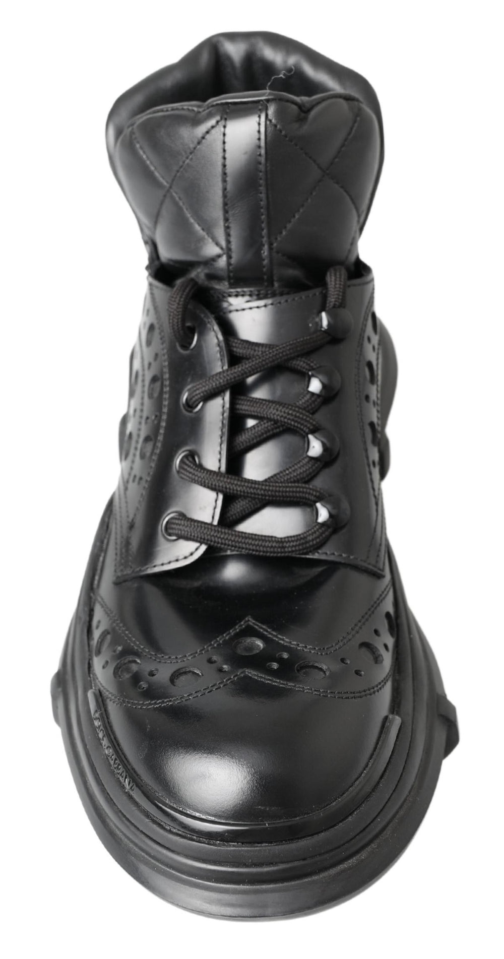 Dolce & Gabbana Leather Ankle Boots in Black
