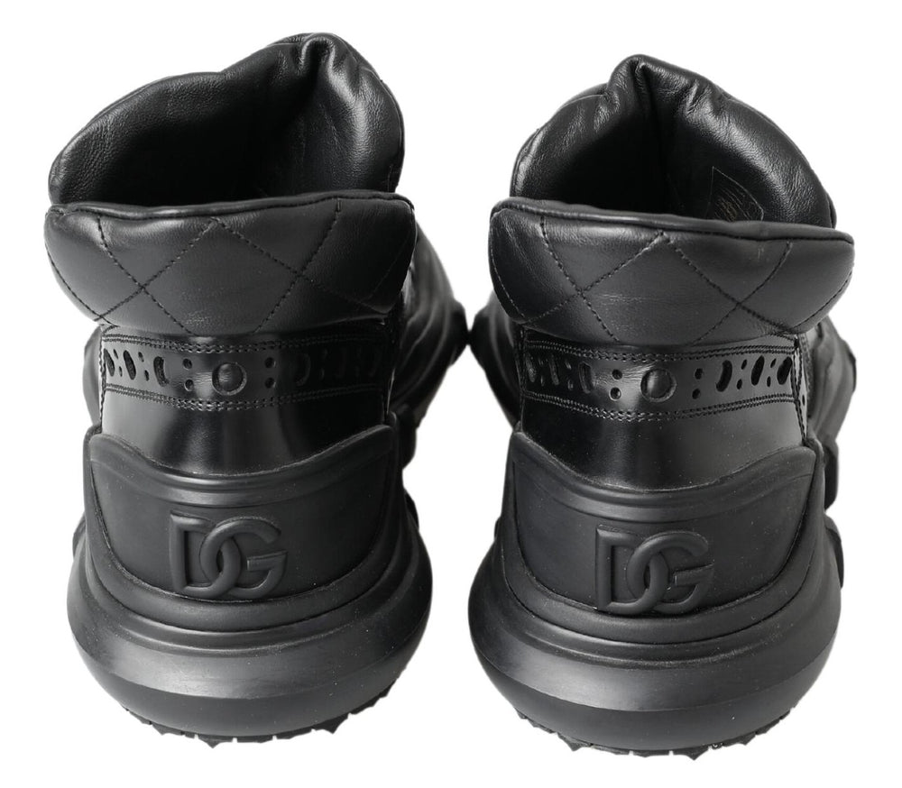 Dolce & Gabbana Leather Ankle Boots in Black