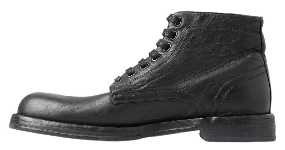 Black Horse Leather Perugino Boots mens luxury fashion - Mens Edit