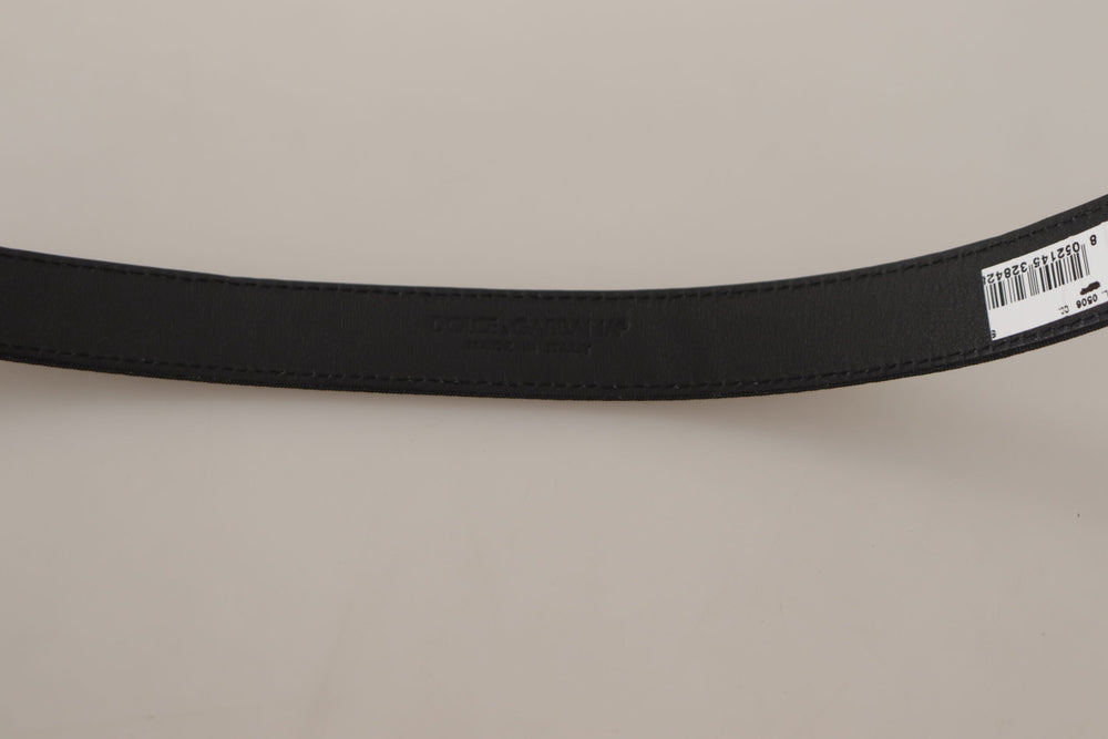 Dolce & Gabbana Canvas and Leather Belt in Black