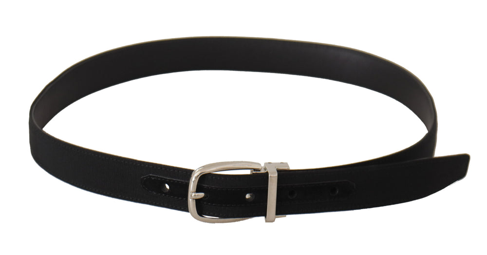 Dolce & Gabbana Calf Leather Belt in Black