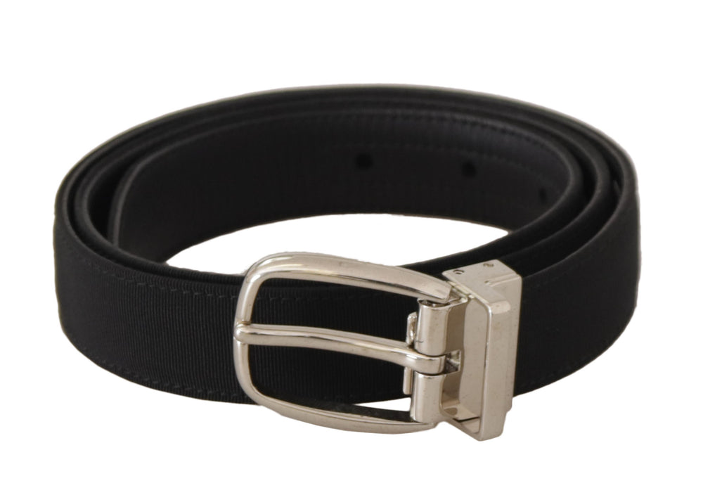 Dolce & Gabbana Calf Leather Belt in Black