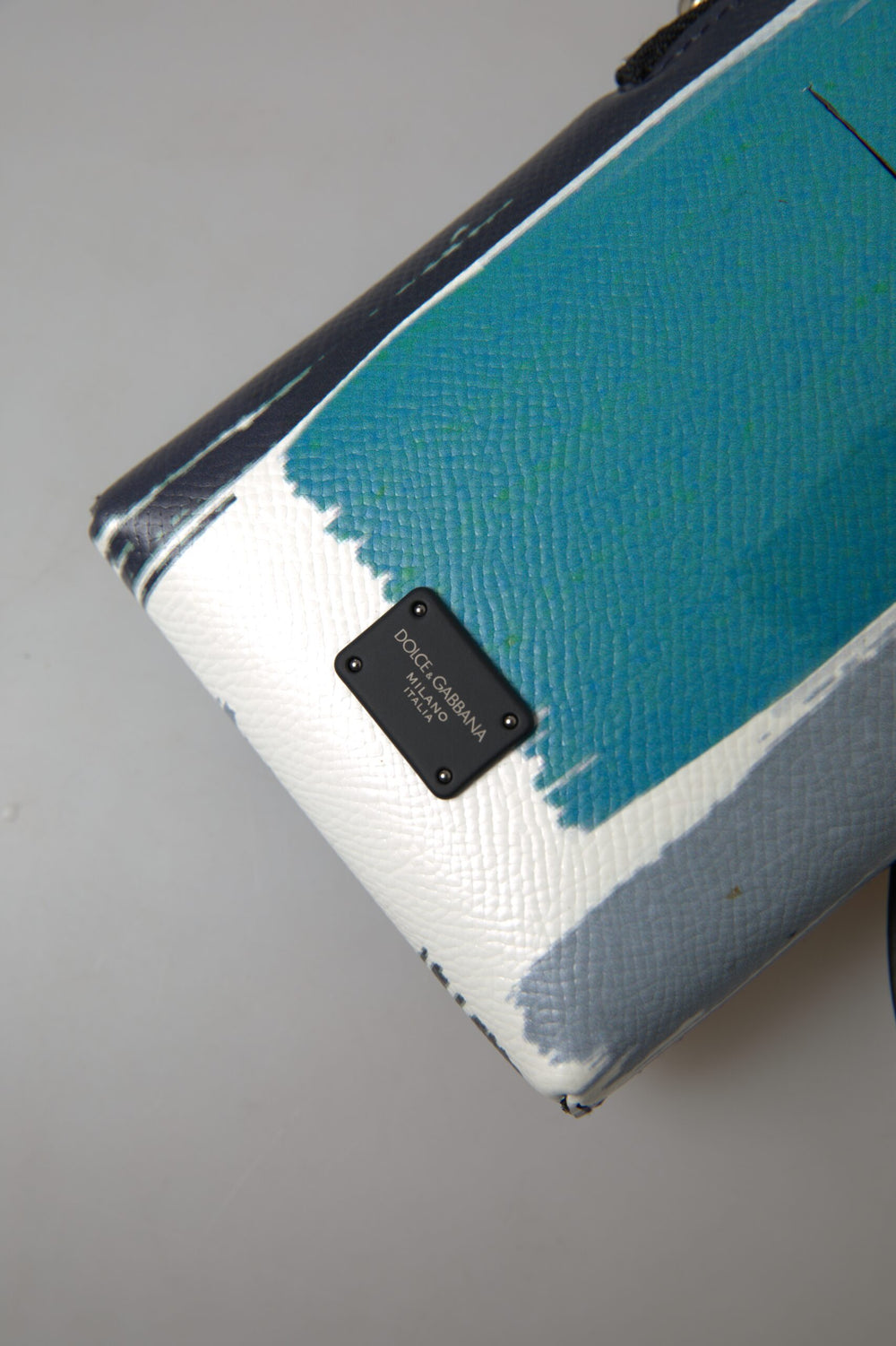 Dolce & Gabbana Leather Crossbody Phone Bag in Blue
