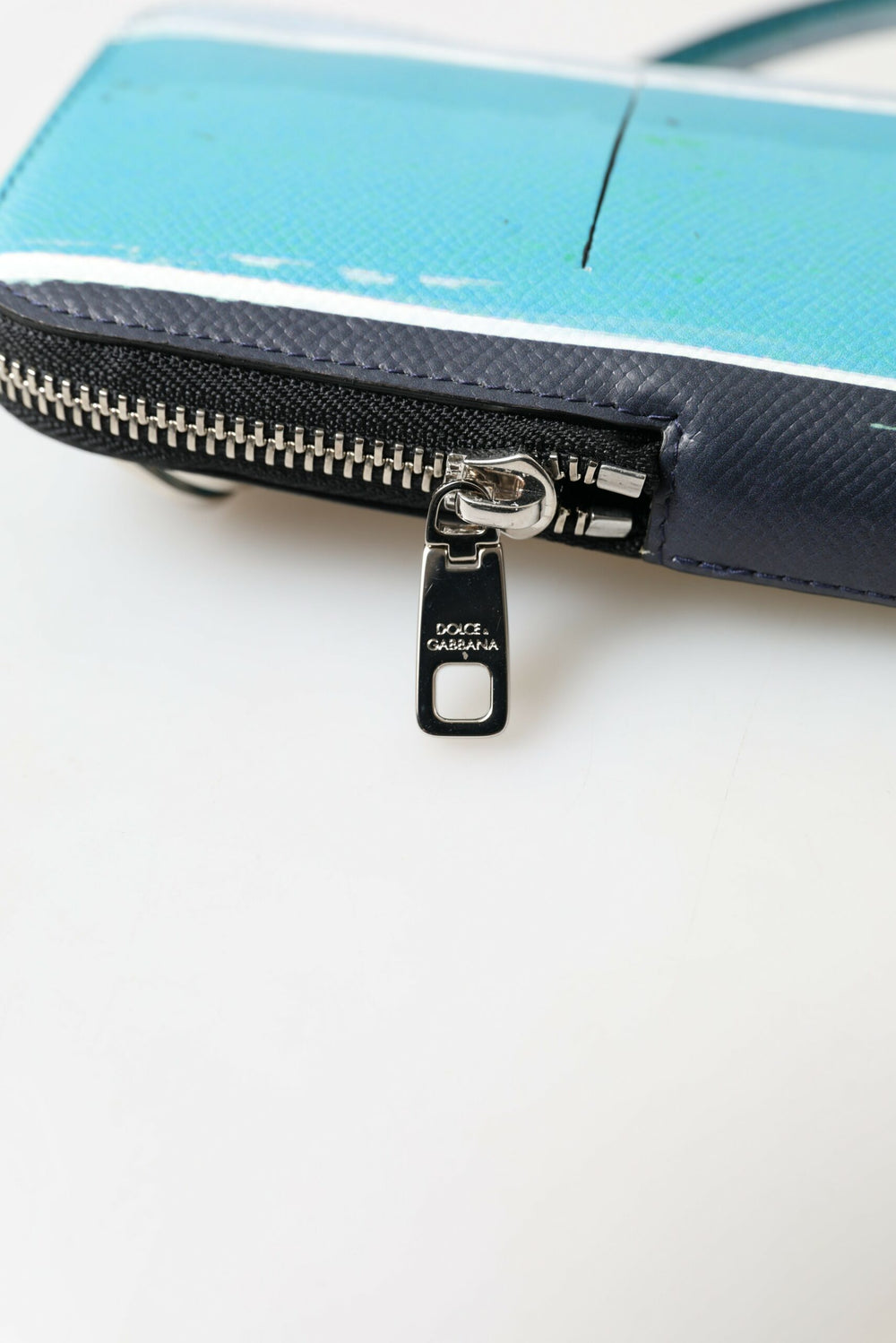 Dolce & Gabbana Leather Crossbody Phone Bag in Blue