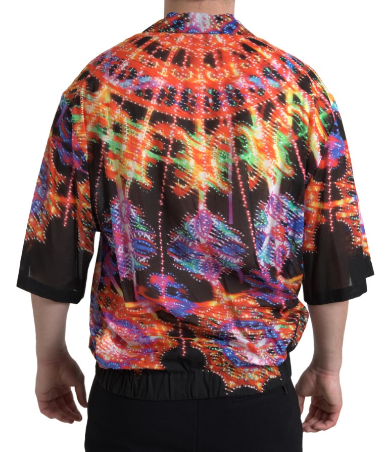 Dolce & Gabbana 100% Cotton Luminarie Print Shirt in Multicolor