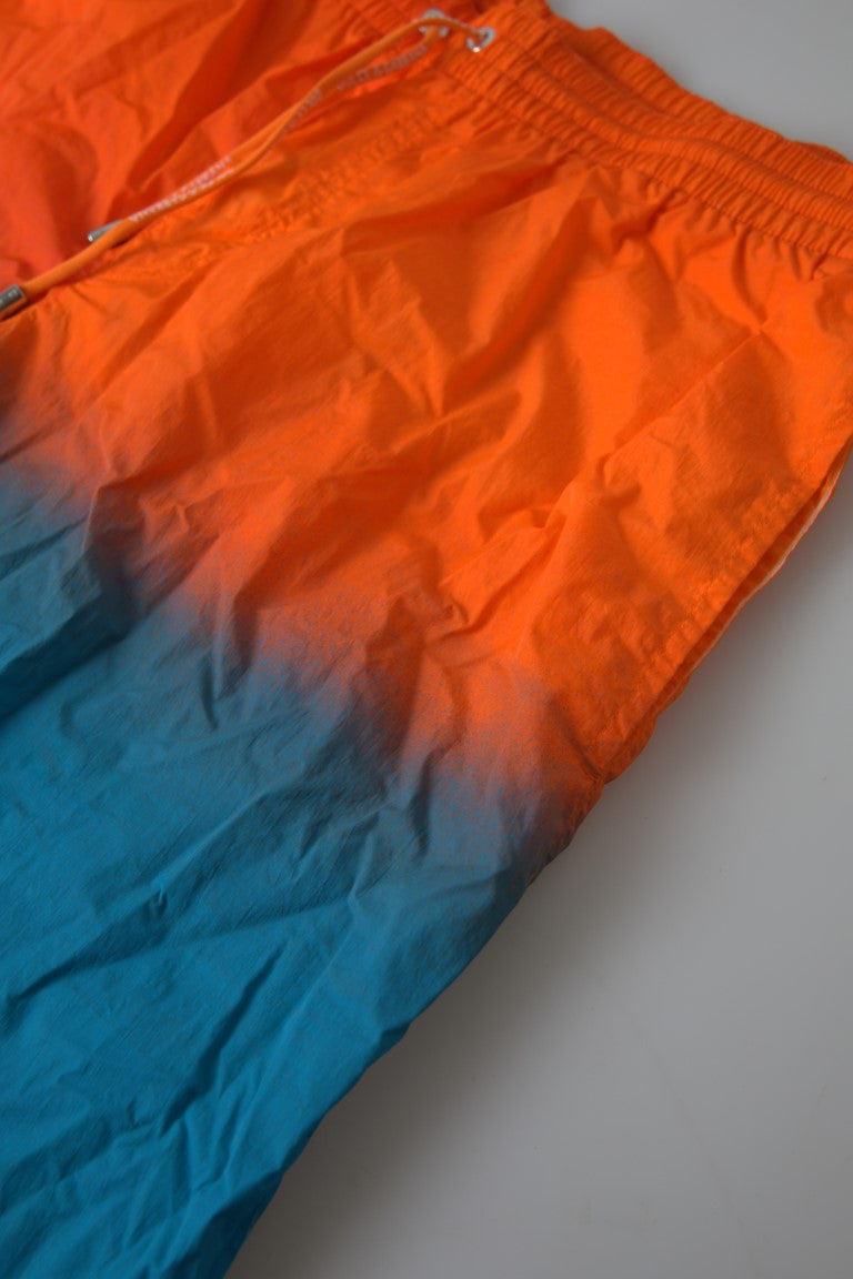 Dolce & Gabbana Swim Shorts in Orange-Blue Gradient