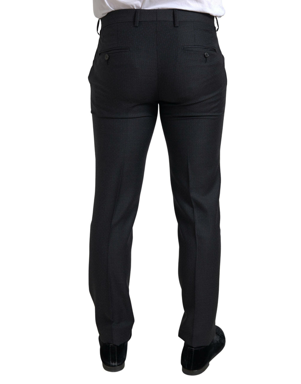 Dolce & Gabbana 100% Virgin Wool MARTINI Three-Piece Suit in Black