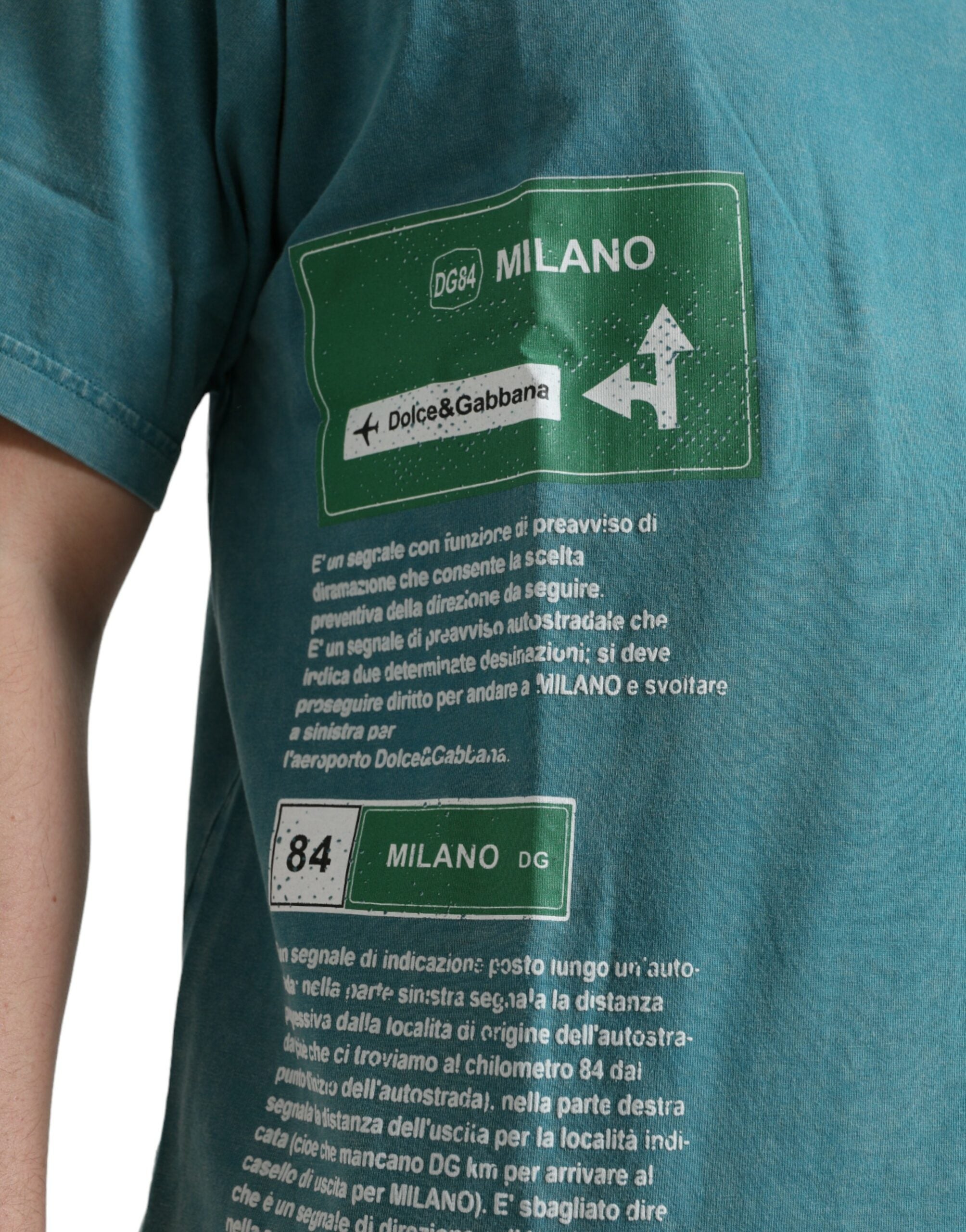 Dolce & Gabbana T-shirt από 100% βαμβάκι σε Μπλε