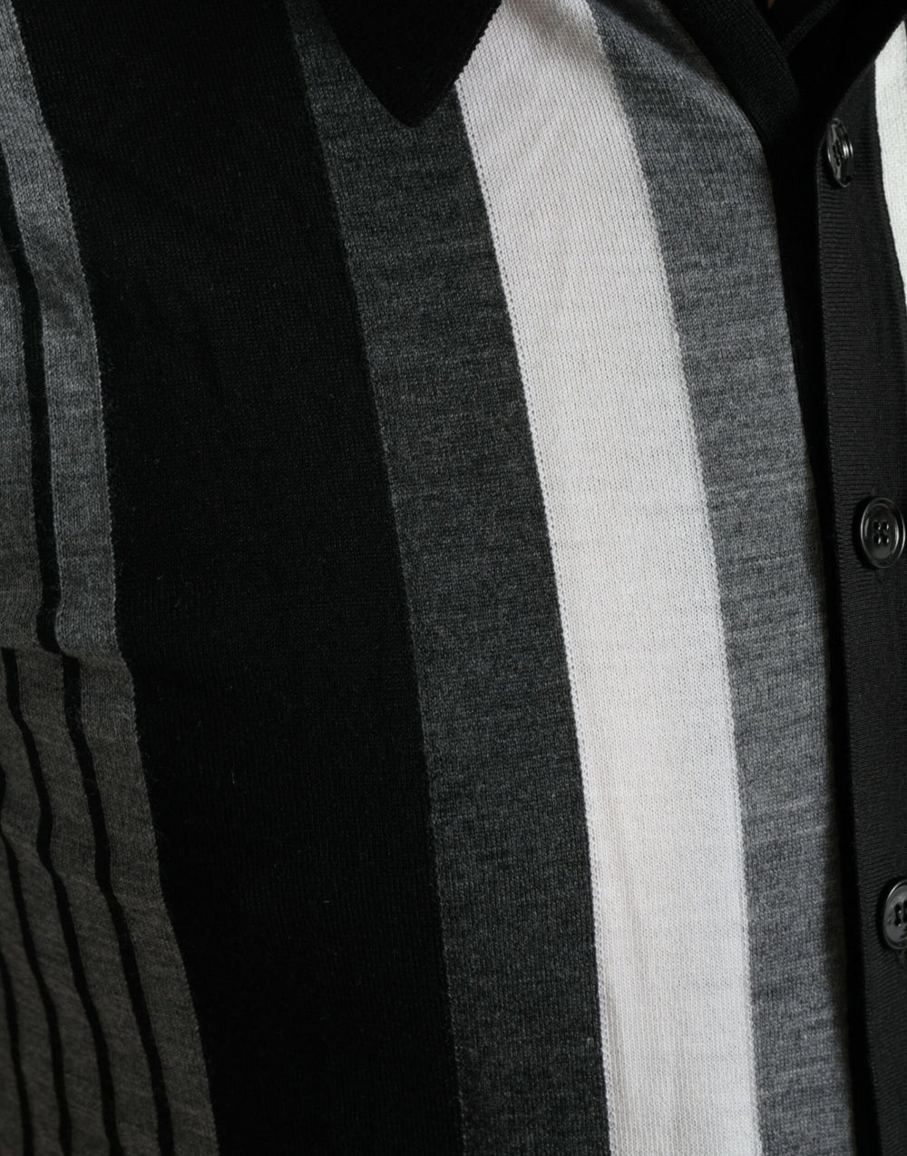 Dolce & Gabbana Silk-Blend Cardigan in Black and White