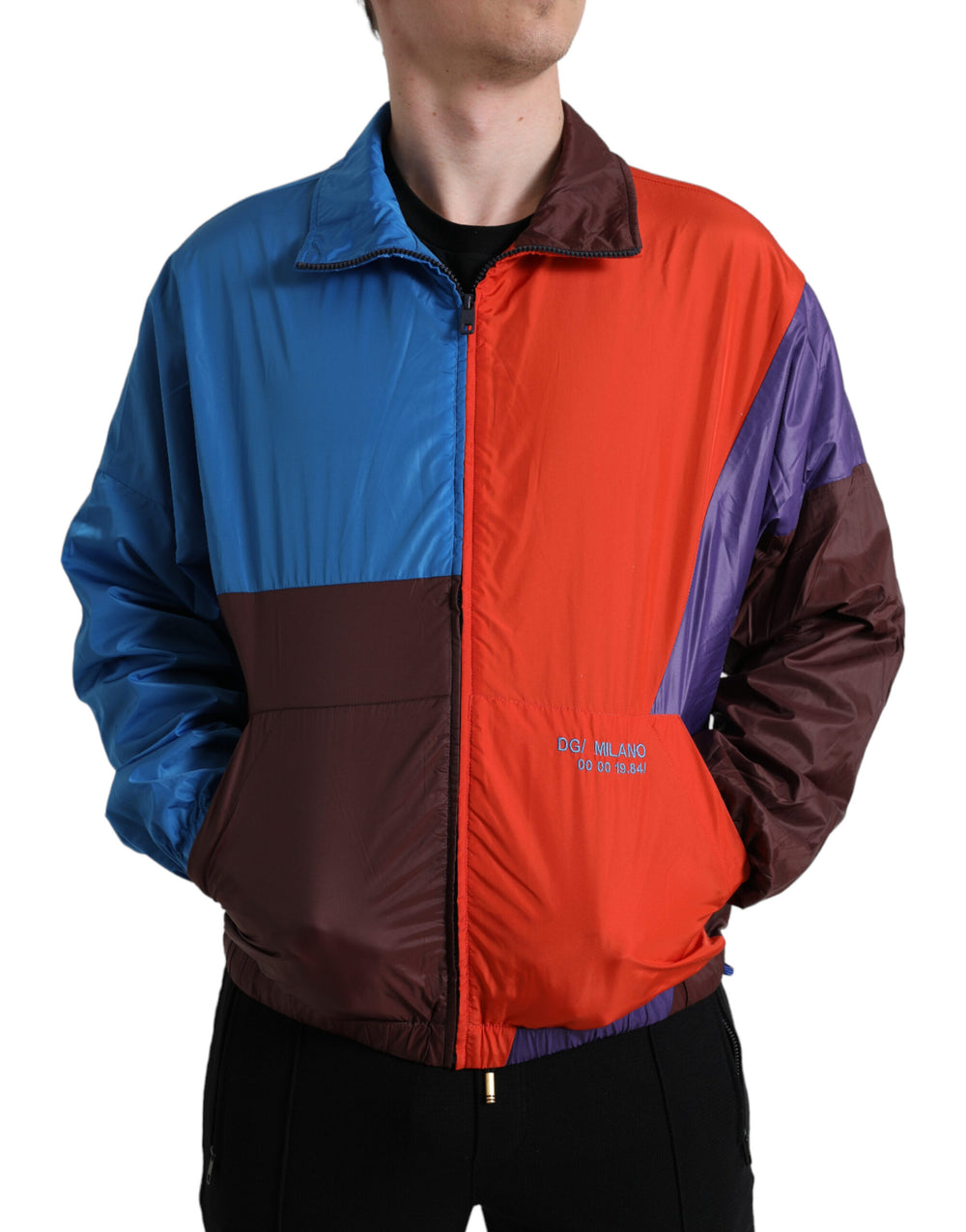 Dolce & Gabbana Multicolor Windbreaker Jacket