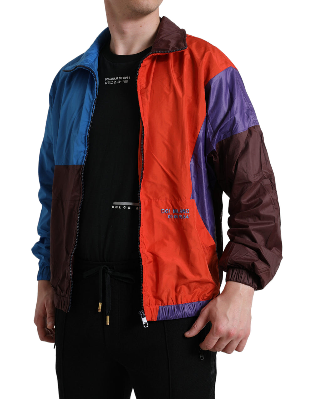 Dolce & Gabbana Multicolor Windbreaker Jacket