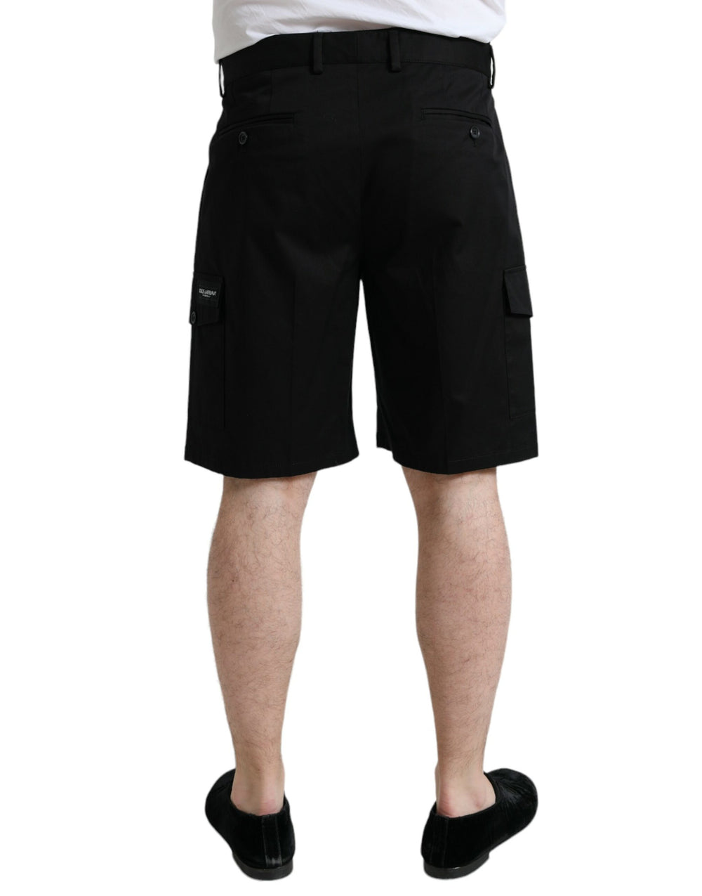 Dolce & Gabbana Cotton Cargo Shorts in Black