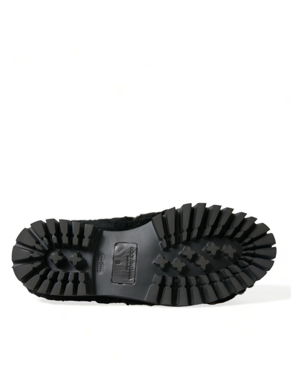 Dolce & Gabbana Lamb and Calf Leather Loafers in Black