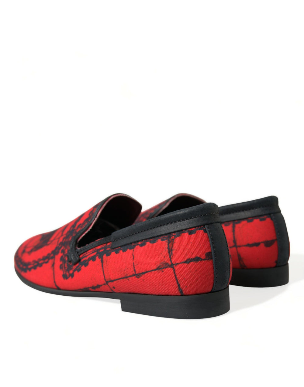 Dolce & Gabbana Torero Printed Loafers in Red and Black