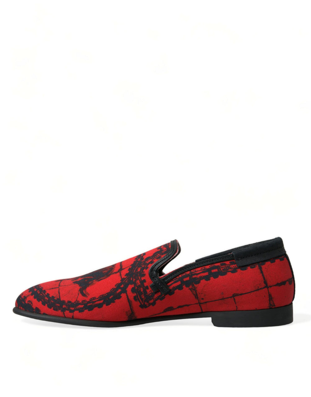Dolce & Gabbana Torero Printed Loafers in Red and Black