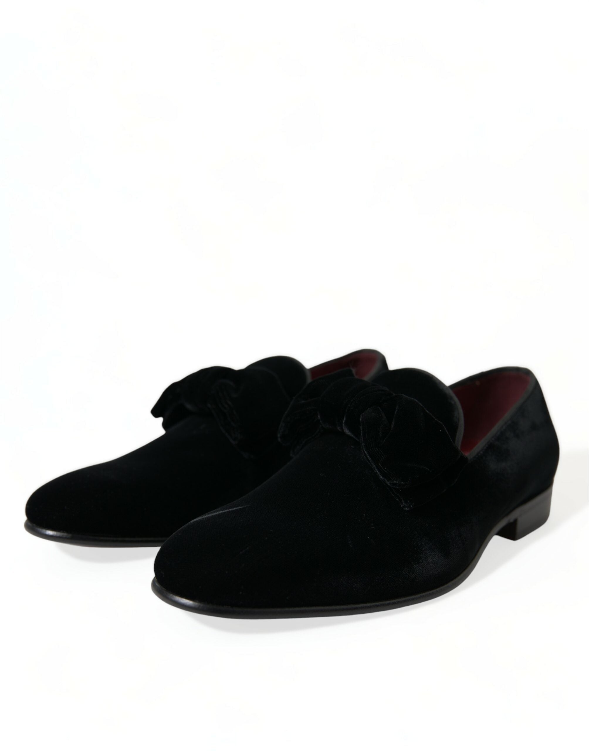 Dolce & Gabbana Loafers από βελούδο σε Μαύρο