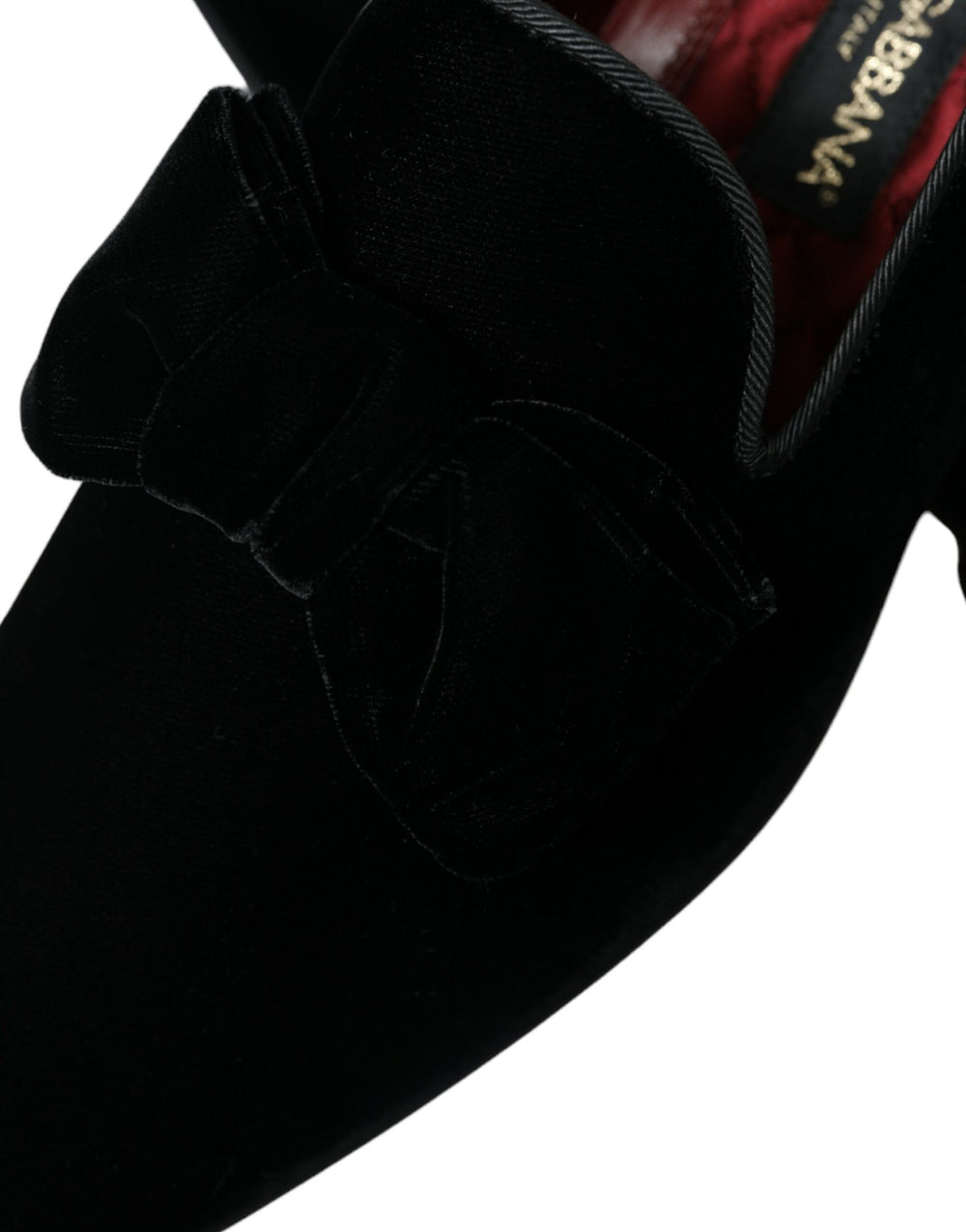 Dolce & Gabbana Velvet Loafers in Black