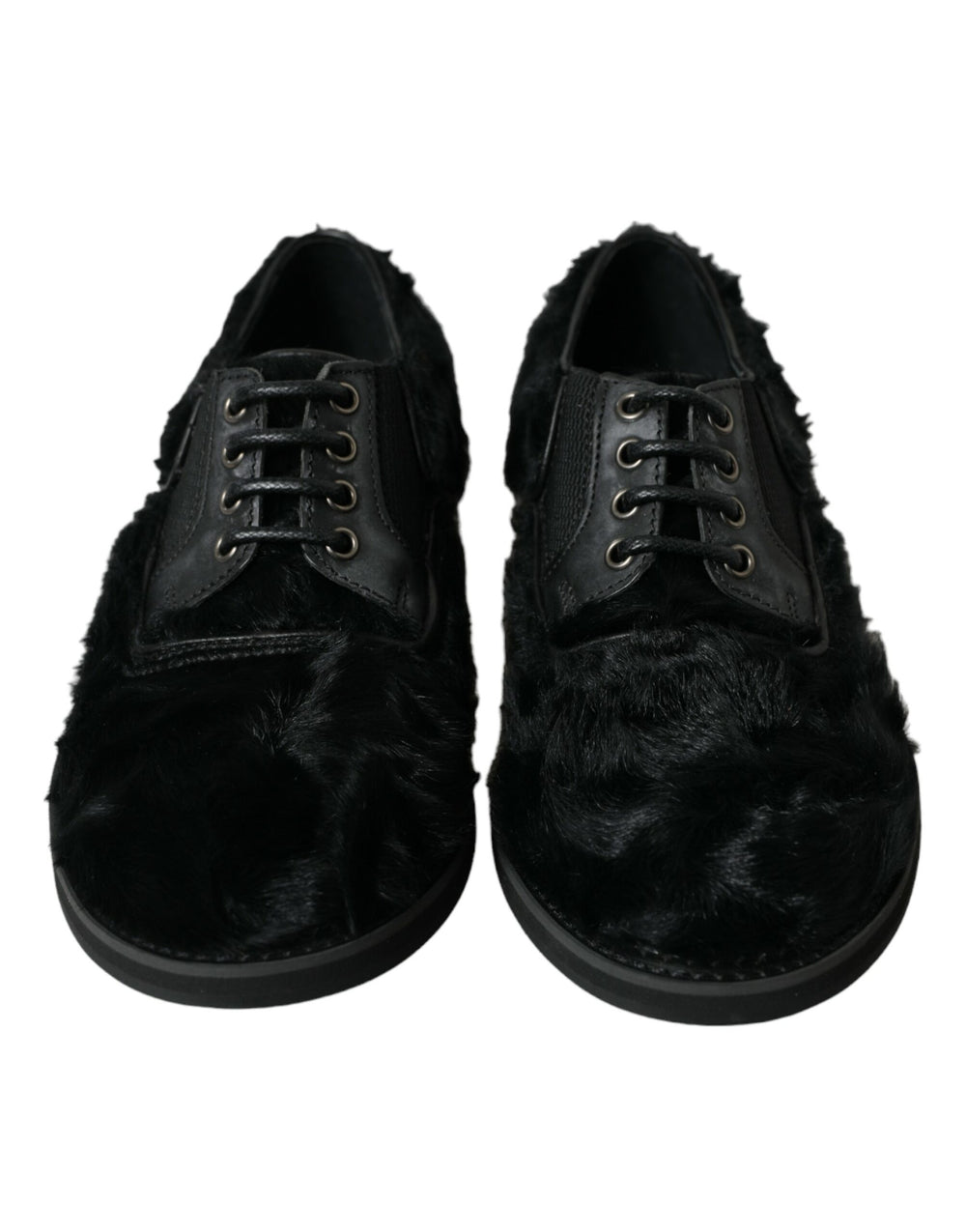 Dolce & Gabbana Leather Derby Shoes in Black