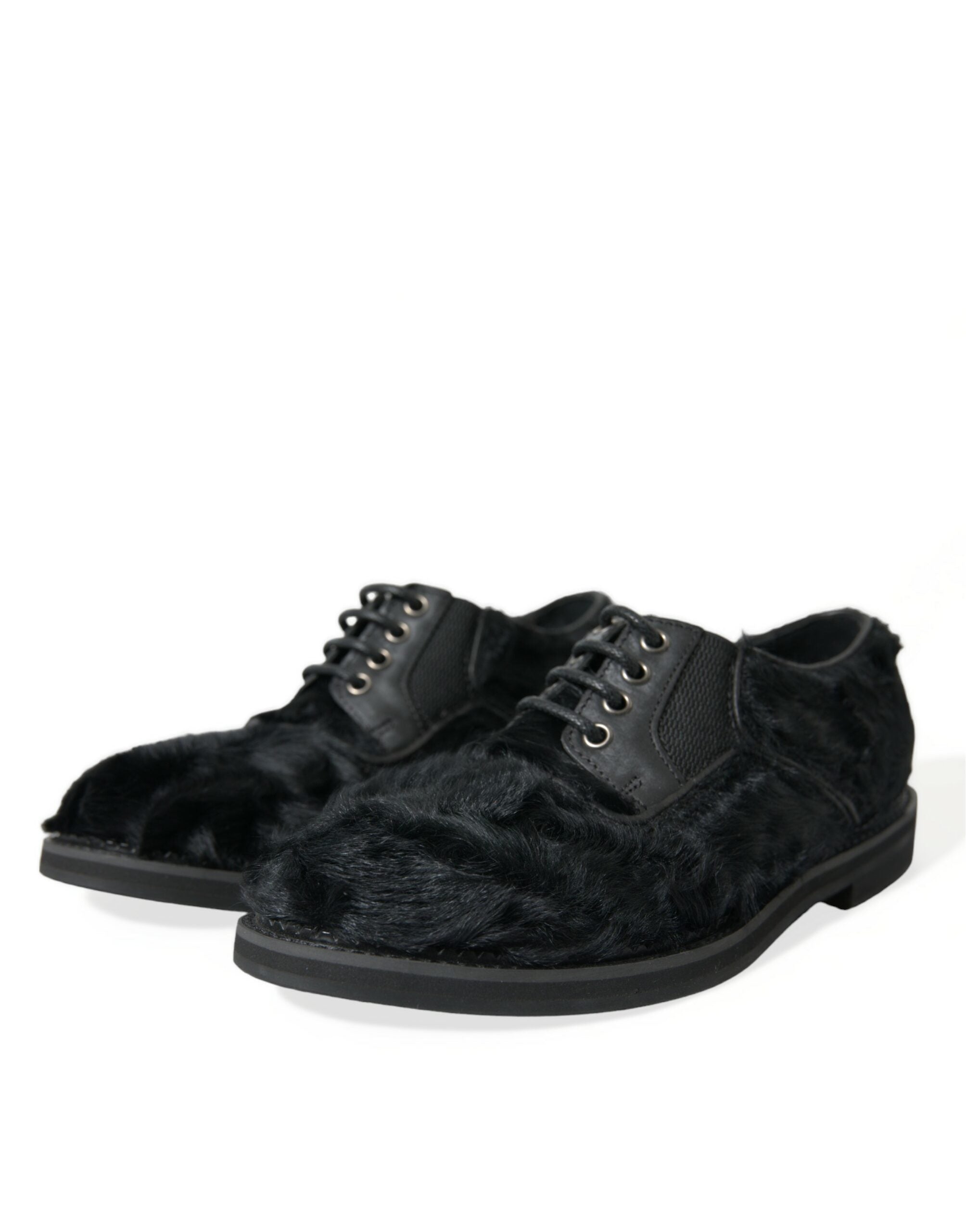 Dolce & Gabbana Δερμάτινα Derby Shoes σε Μαύρο