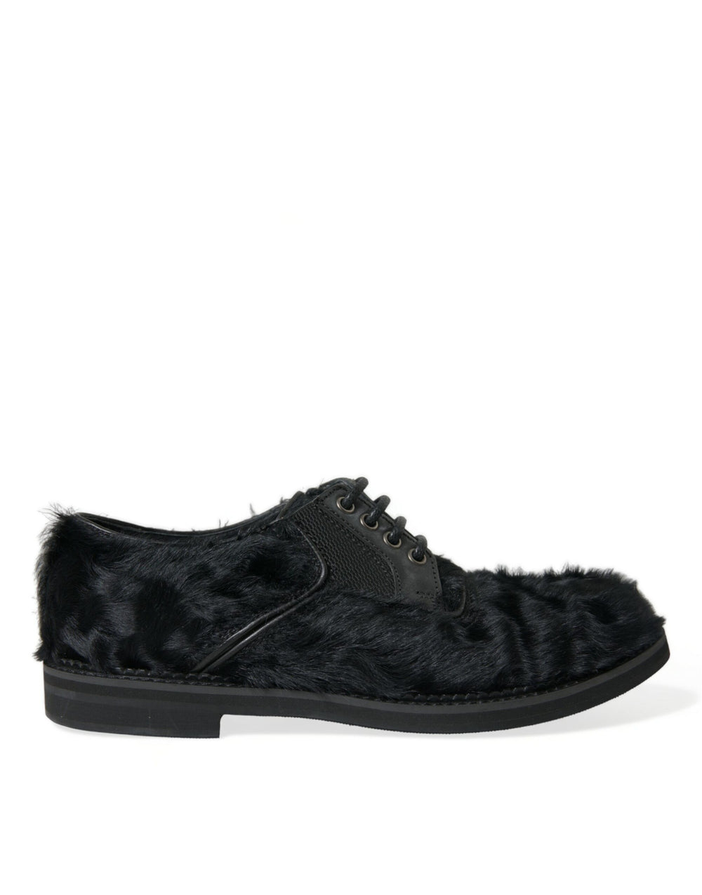 Dolce & Gabbana Leather Derby Shoes in Black