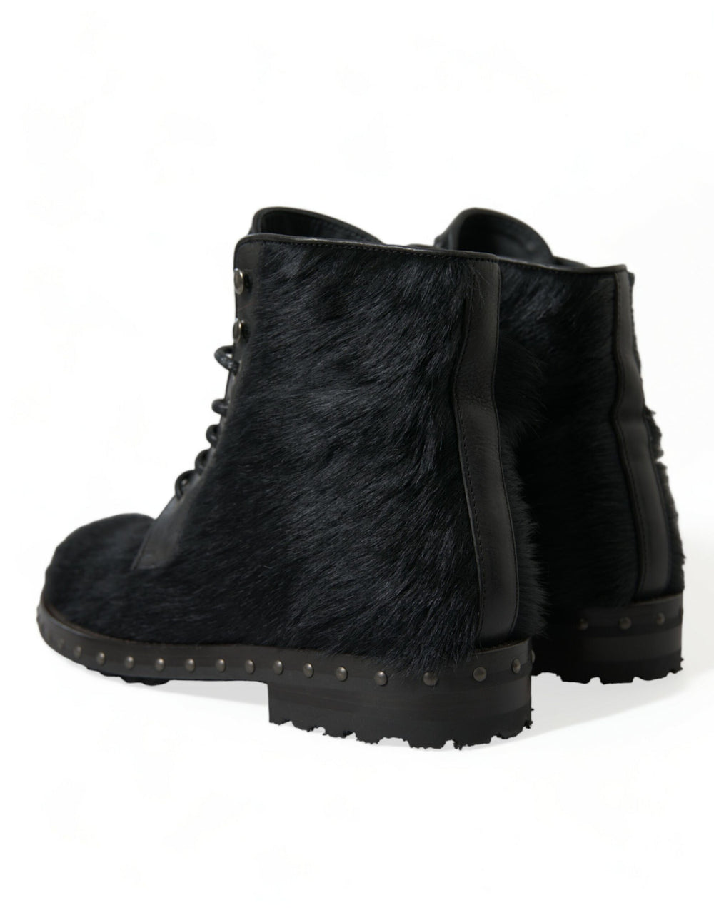 Dolce & Gabbana Calf Leather Mid-Calf Boots in Black