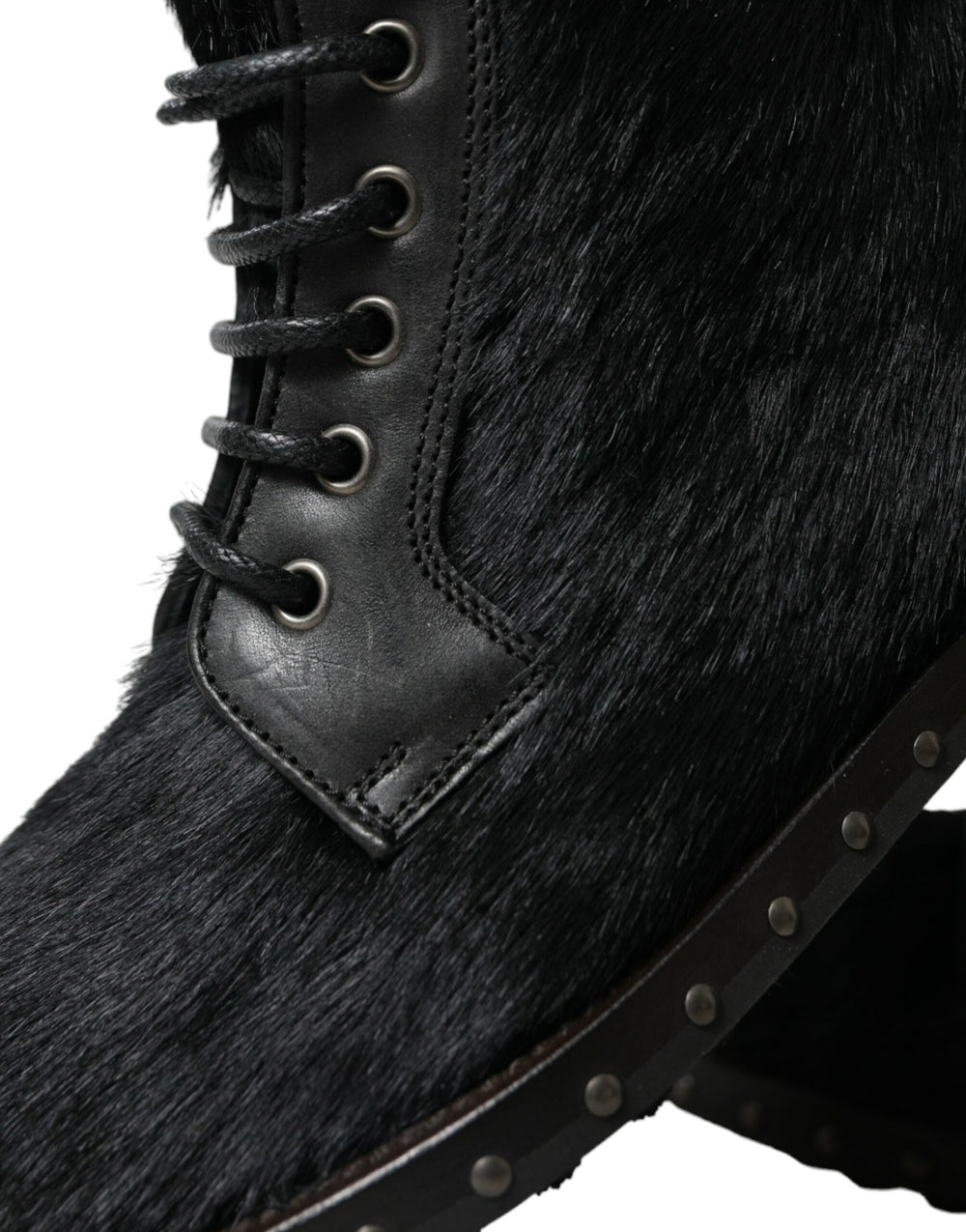 Dolce & Gabbana Calf Leather Mid-Calf Boots in Black