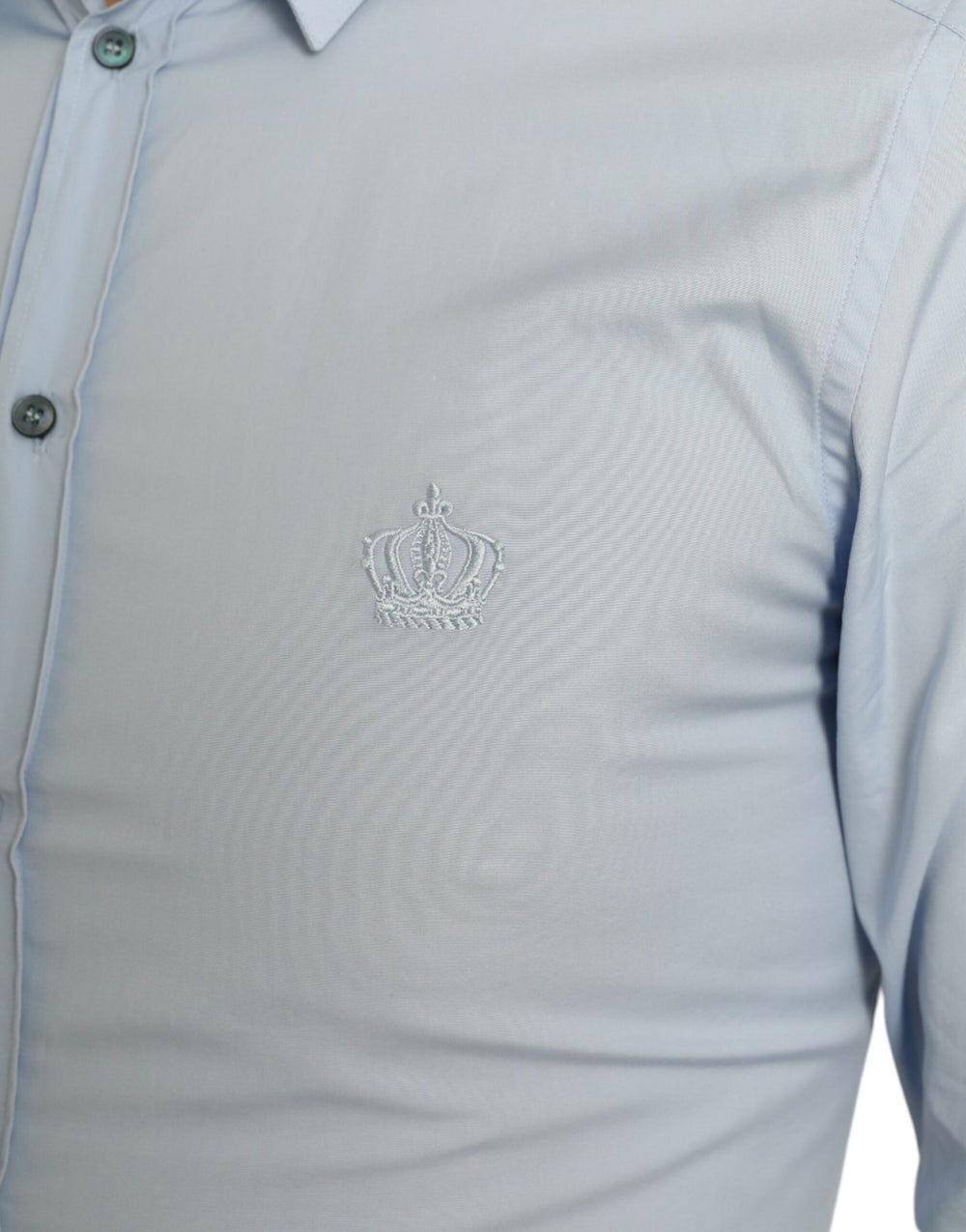 Dolce & Gabbana Cotton Poplin Dress Shirt in Sky Blue