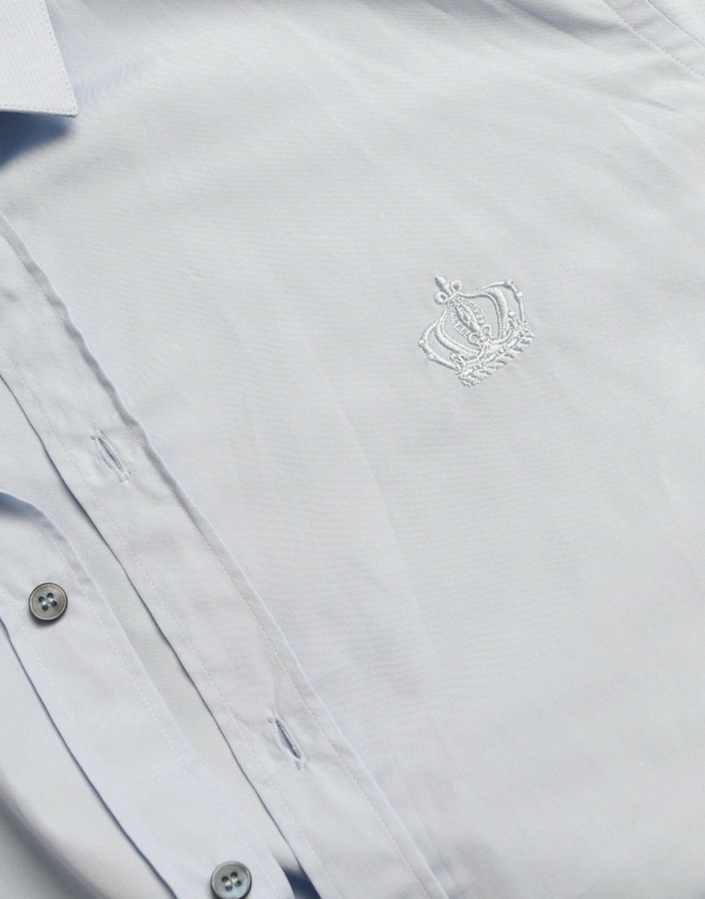 Dolce & Gabbana Cotton Poplin Dress Shirt in Sky Blue