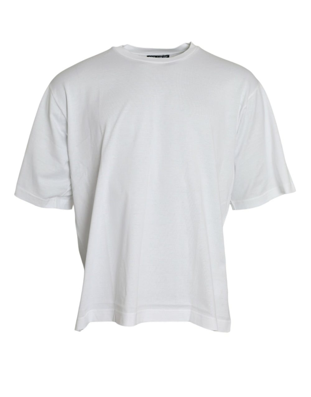 Dolce & Gabbana 100% Cotton Crewneck T-shirt in White