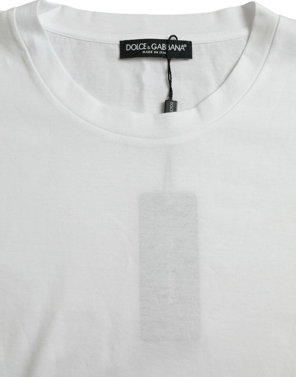 Dolce & Gabbana 100% Cotton Crewneck T-shirt in White