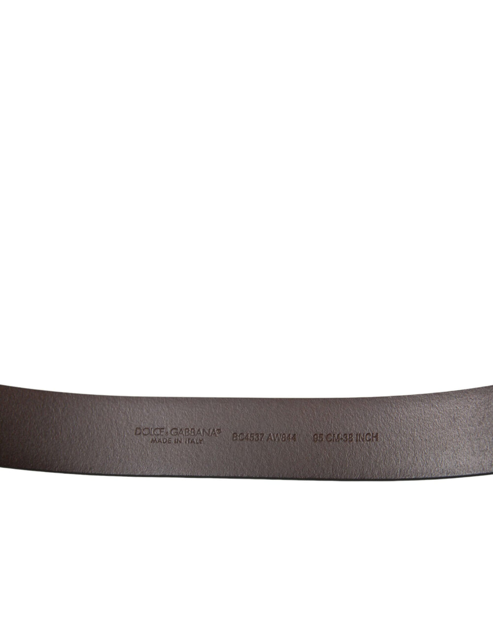 Dolce & Gabbana Calf Leather Belt in Brown