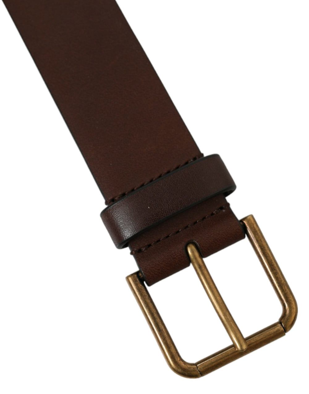 Dolce & Gabbana Calf Leather Belt in Brown