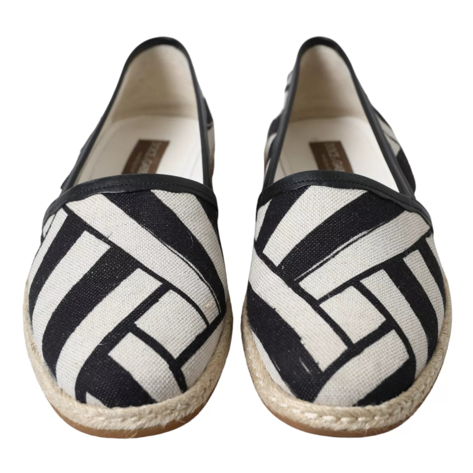 Black White Stripes Slip On Espadrille Shoes mens luxury fashion - Mens Edit