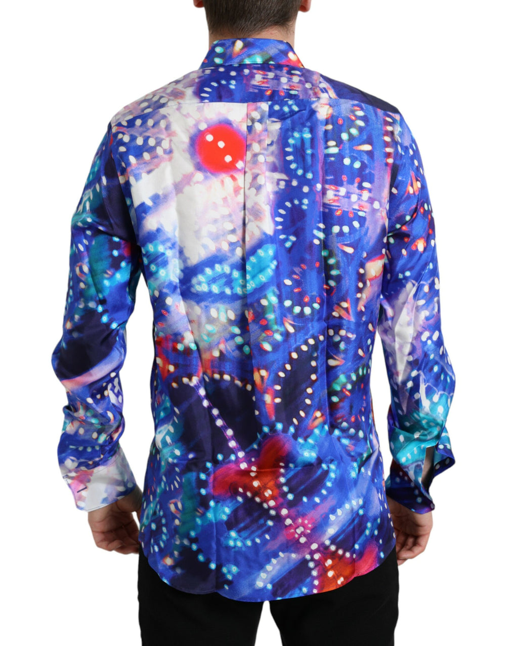 Dolce & Gabbana 100% Silk Slim MARTINI Shirt in Multicolour