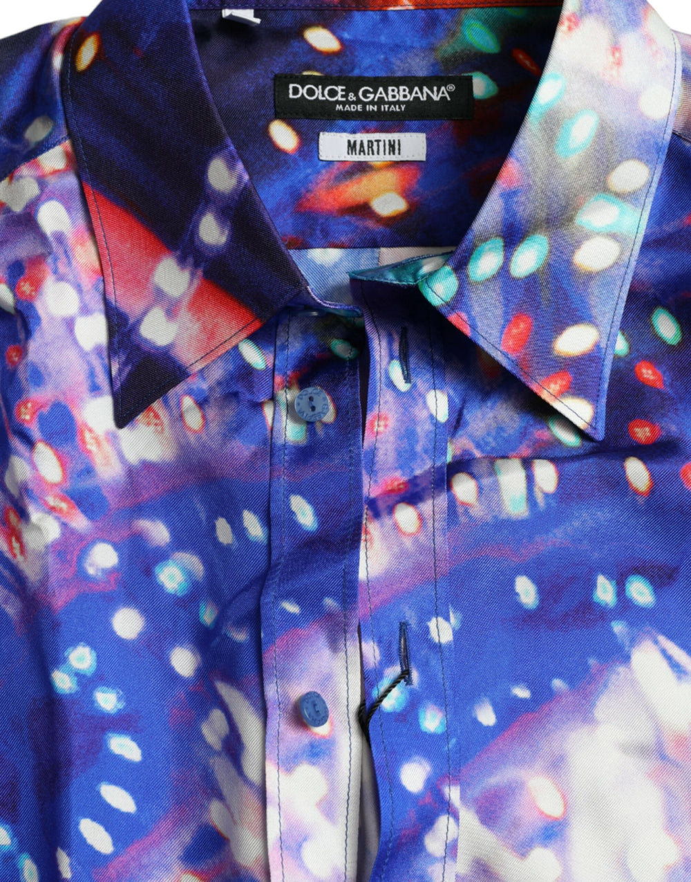 Dolce & Gabbana 100% Silk Slim MARTINI Shirt in Multicolour
