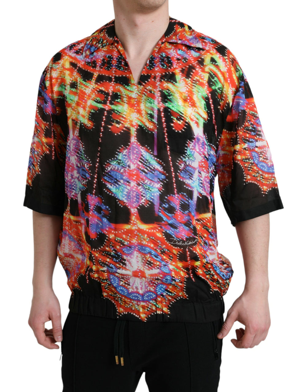 Dolce & Gabbana 100% Cotton Luminarie Print T-shirt in Multicolor
