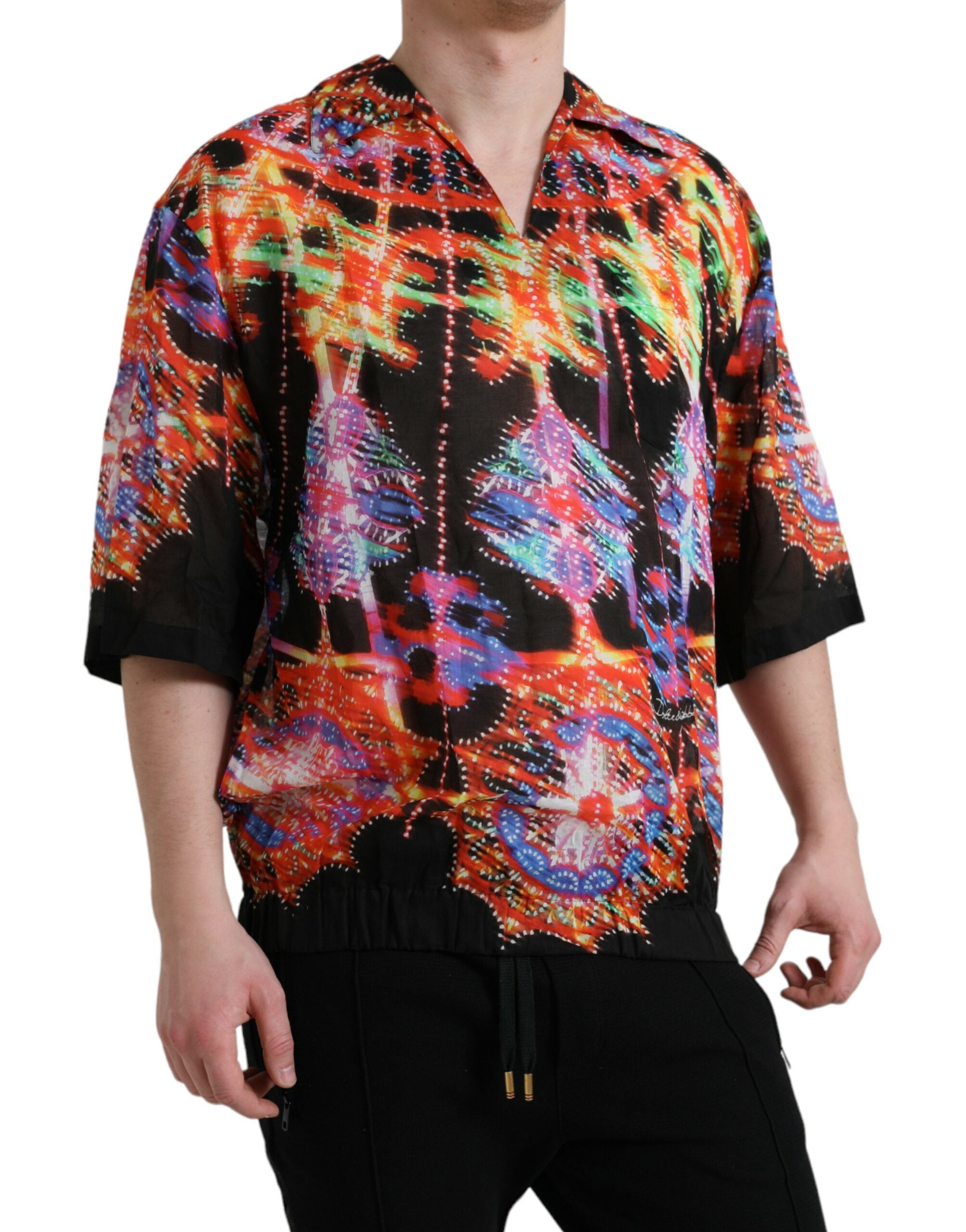 Dolce & Gabbana T-shirt από 100% βαμβάκι με Luminarie Print σε Πολύχρωμο